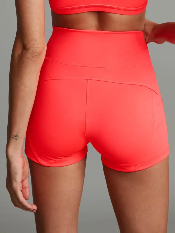 SHORTS FIT CORAL NEON - Imagem 3